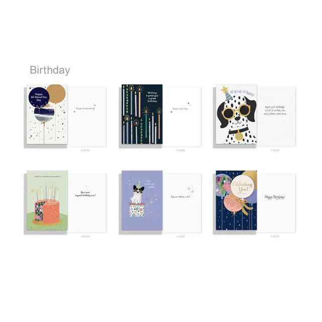 Alt view image 7 of 7 - 65-Count All-Occasion Card Pack, Assorted Celebration Designs