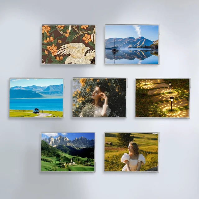 Alt view image 7 of 7 - 20 Pcs Acrylic Sign Holder 11 x 8.5 - No Drilling Horizontal Sign Holders with Adhesive, Clear Plastic Frames Paper Display Sign Holder for Office, Home, Store, Restaurant