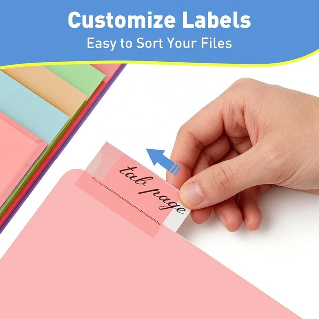 Alt view image 6 of 7 - 24 Counts Dividers with 2 Pockets, 8 Tabs Binder Dividers for 3 Ring Binder, Plastic Binder Dividers with Tabs for Office & School Organization Supplies, Multicolor, Letter Size, 3 Sets