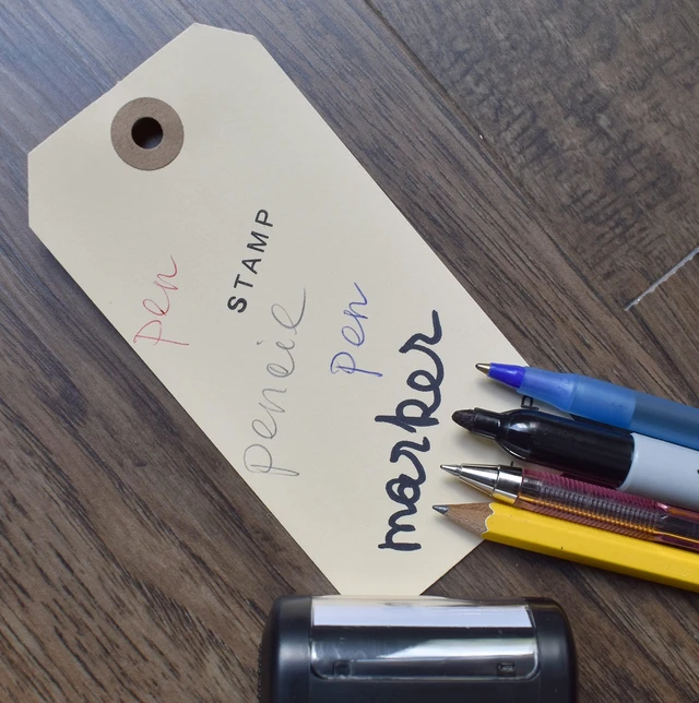 Alt view image 5 of 7 - Durable Shipping Tags with Wire Ties 200 Tags # 5, 4 3/4" x 2 3/8" Manila Paper Tags with Wire and Reinforced Eyelet