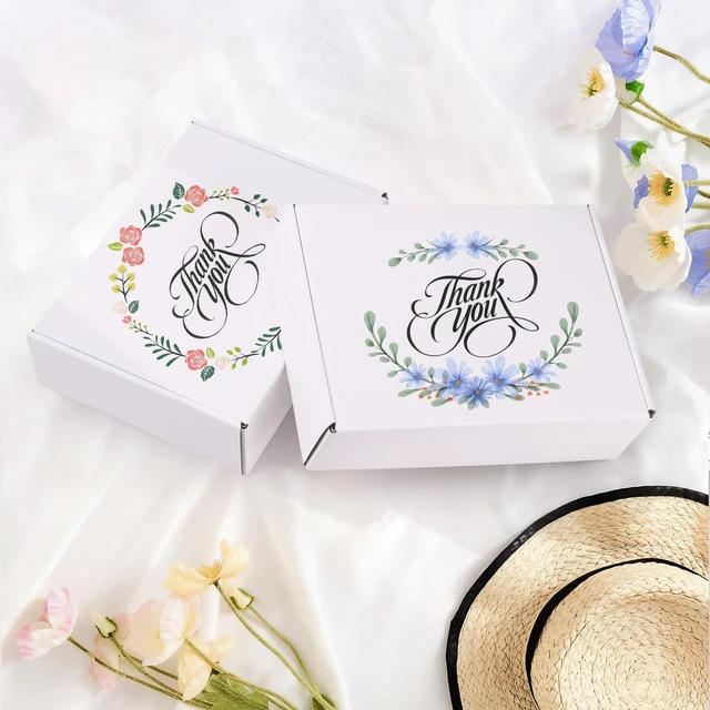 Alt view image 7 of 7 - 11x8x4 Inches Shipping Boxes Set of 25, White Corrugated Cardboard Boxes, Mailer Boxes for Small Business