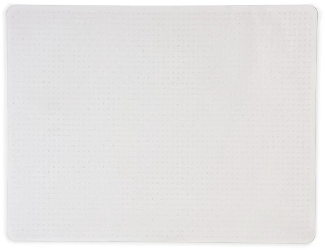 Main image of Office Chair Mat, Clear Floor Mats, Medium-Pile Carpets, 60 x 46 Inch, Smooth Glide Smooth-glide protection for desk chairs on medium-pile carpeted floors