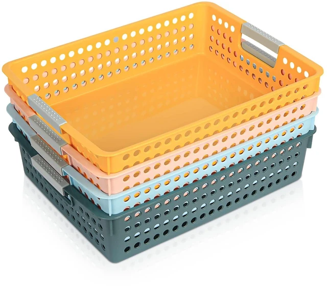 Alt view image 2 of 7 - 4Pcs Classroom Organization and Storage Paper Tray Holds,Holds 4A Paper Paper Trays for Classroom Toy,Crayons,Handicrafts Storage,Also for Library, Drawers, Office, Kitchen, Bathroom
