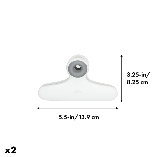 Alt view image 3 of 5 - Good Grips Bag/Chip Clips - 2 Pack, White