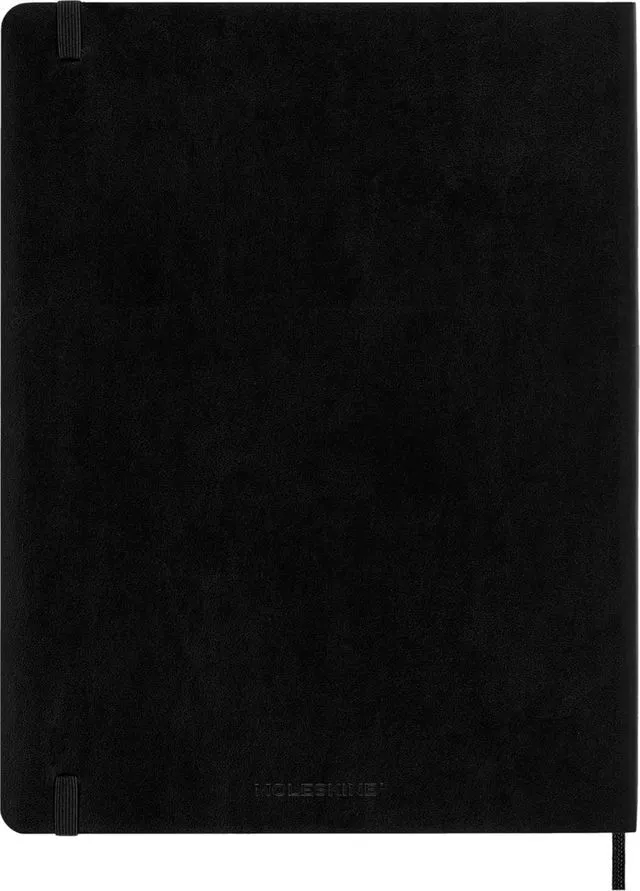 Alt view image 3 of 7 - Classic Notebook, Extra Large, Ruled, Black, Soft Cover (7.5 x 10)
