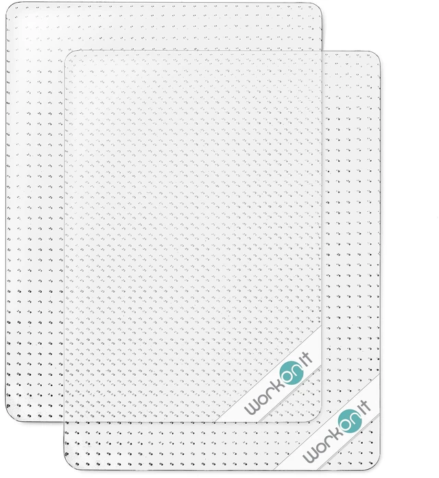Main image of Office Chair Mat, 36" x 48" (2 Pack), Clear Desk Chair Floor Mat for Low Pile Carpet, Heavy Duty Non-Slip Floor Protector for Home and Office
