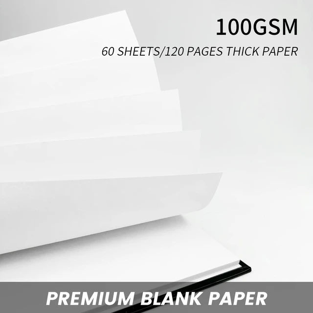 Alt view image 3 of 7 - Blank Spiral Notebook 8.5" x 11" 4 Pack unlined spiral notebook Blank Journal A4 Unlined Journals for drawing
