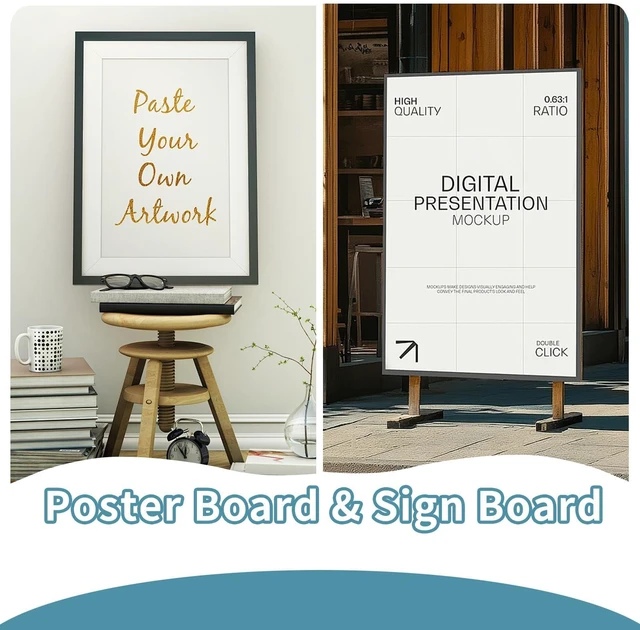 Alt view image 6 of 7 - 4 Pack Foam Board 30"x40", 0.23 Inch Thickness White Poster Board, Double-Sided Acid-Free Foam Core Board, Large Lightweight Polystyrene Mat Board for Painting, Display, Craft & School Projects