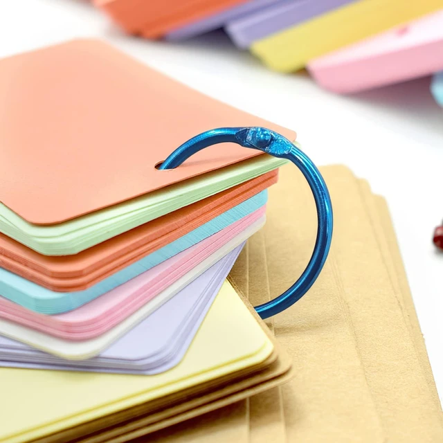 Alt view image 6 of 7 - 100 Pcs Binder Rings, 1 Inch, Assorted Colors Office Book Rings, Ideal for Crafts, Documents, Photos, and Scrapbooking