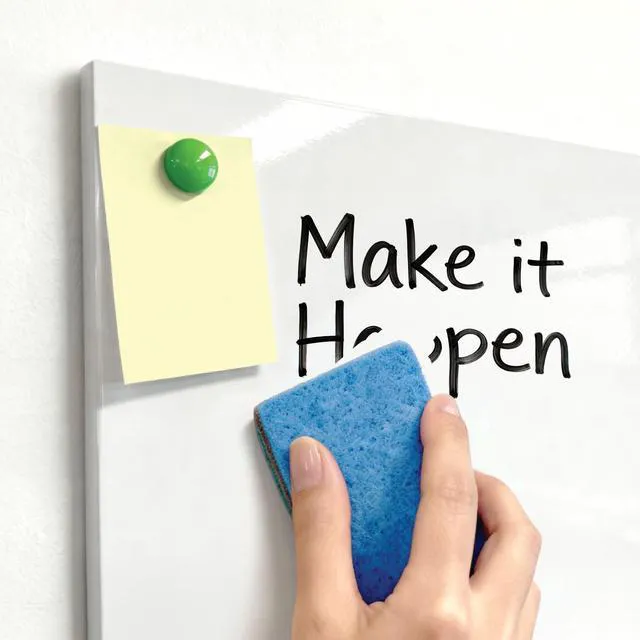 Alt view image 7 of 7 - Magnetic Whiteboard, 6 Pack Magnetic Whiteboard for wall, White 11.8 x 11.8 Inches Dry Erase Board for Kids, Students, White Board Dry Erase Set for Fridge, Office and Home