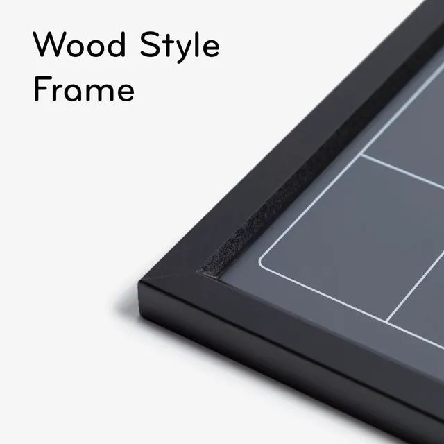 Alt view image 3 of 6 - Magnetic Chalk Calendar Board, 16" x 20", Black Wood Style Frame, Premium Surface, Includes Chalk Pencils, Magnet
