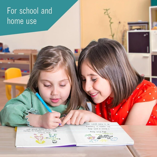 Alt view image 6 of 7 - Primary Composition Notebook K-2, 48 PK Primary Journal 200 Pages Feature: No Bleed Pages, Ideal for: Students Grades K-2, Teachers, Binding: Sewn Composition Binding, Cover: Marble