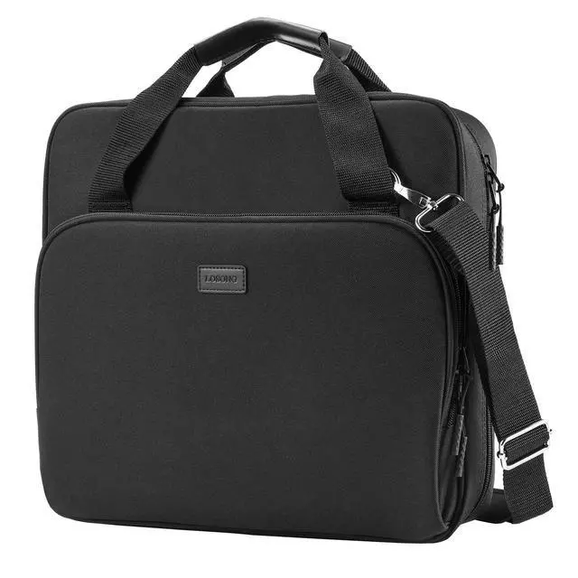 Main image of 3 Inch 3 Ring Zipper Binder D-Ring with Strap & Multi-Pockets Binder with Strap 700 Sheet Capacity for School and Office Binder Organizer, Compatible with 13-Inch MacBook/Table, Black