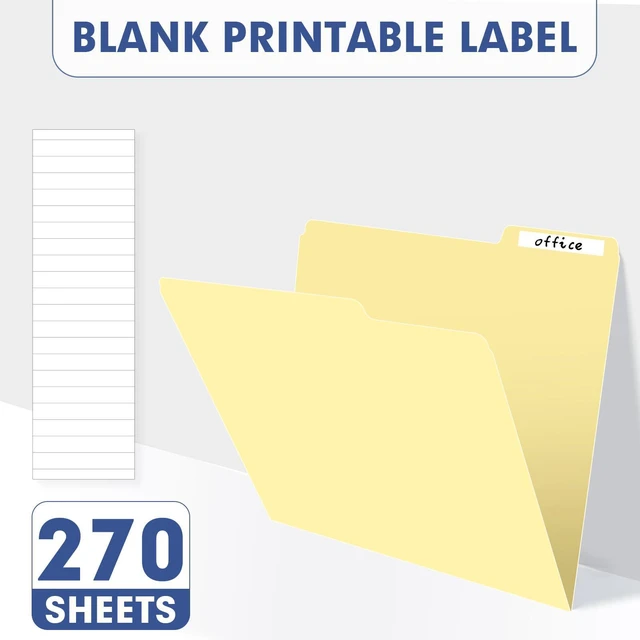 Alt view image 3 of 7 - Colored File Folders, 270 Pack 1/3 Cut Tab File Folder, Manila Colored Manila Folder With Tabs for Filing and Organization, Letter Size, 1/3 Cut Tab, Sturdy with Tabs for Office Classroom