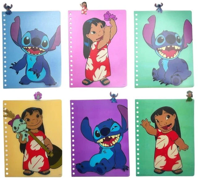 Alt view image 4 of 7 - Disney Lilo and Stitch Tab Journal Notebook, Spiral Bound, 144 Lined Pages, 8 x 7 inches, Blue