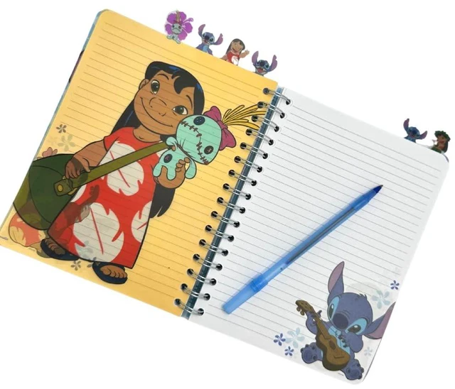 Alt view image 7 of 7 - Disney Lilo and Stitch Tab Journal Notebook, Spiral Bound, 144 Lined Pages, 8 x 7 inches, Blue