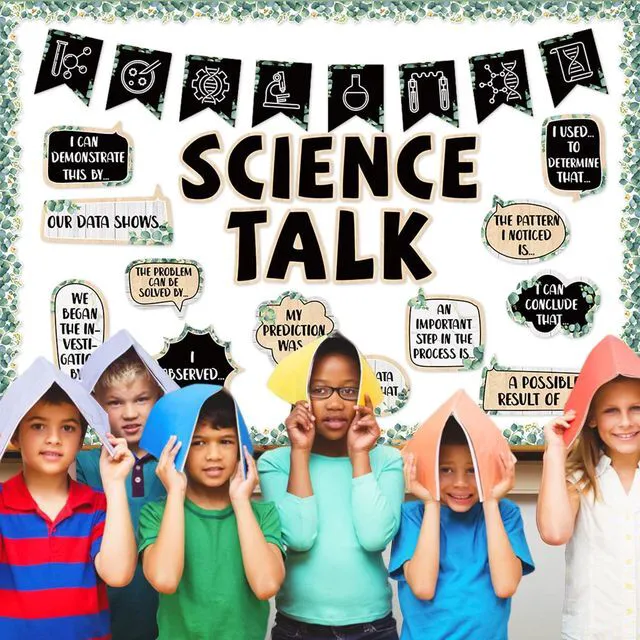 Alt view image 7 of 7 - Eucalyptus Science Bulletin Board Set Classroom Decorations Science Talk Bulletin Board Decorations Educational Paper Cutouts for Elementary Middle School Wall Decor Back to School Teacher Supplies