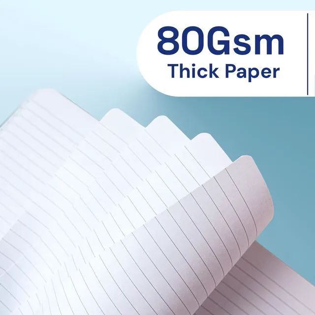 Alt view image 4 of 7 - A4 Lined Journal Notebooks 3 Pack, 8.5 x 11 College Ruled Journal Notebooks, 160 Pages, Lined Notebooks for Thick Paper, Large Notebook, Black, Red, Blue