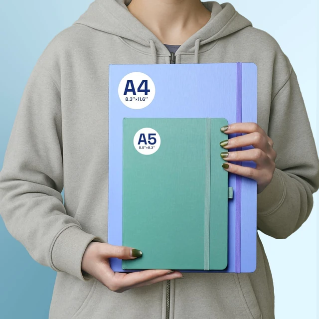 Alt view image 7 of 7 - A4 Lined Journal Notebooks 3 Pack, 8.5 x 11 College Ruled Journal Notebooks, 160 Pages, Lined Notebooks for Thick Paper, Large Notebook, Black, Red, Blue