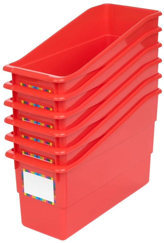 Main image of Durable Book & Binder Holders - 6 Pack - Red