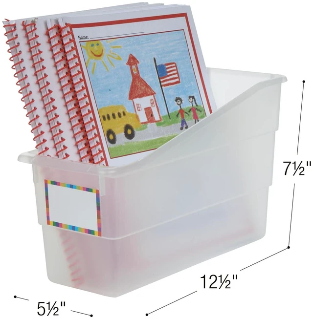 Alt view image 3 of 6 - Durable Book & Binder Holders - 6 Pack - Clear