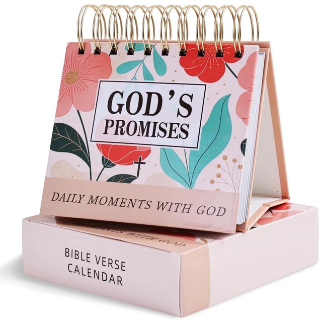 Main image of Daily Flip Calendar with Bible Verse, Flip Perpetual Calendar with Prayers and Blessings, Devotionals for Women, Christian Gifts for Girls Faith Decor Spiritual Gifts Inspirational Scripture Art
