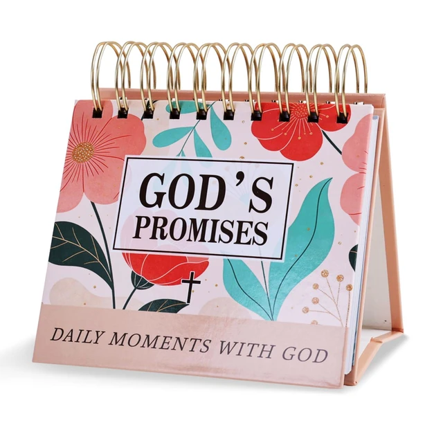 Alt view image 5 of 7 - Daily Flip Calendar with Bible Verse, Flip Perpetual Calendar with Prayers and Blessings, Devotionals for Women, Christian Gifts for Girls Faith Decor Spiritual Gifts Inspirational Scripture Art