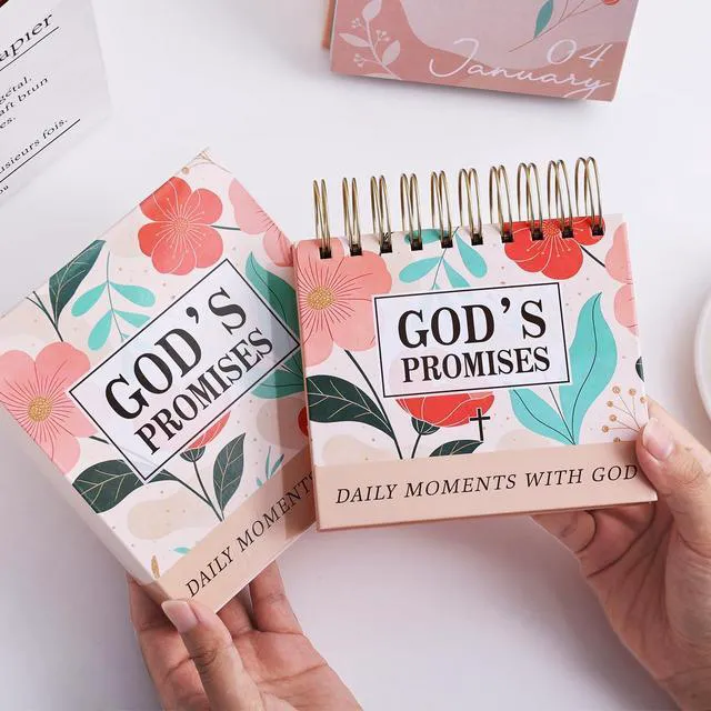 Alt view image 7 of 7 - Daily Flip Calendar with Bible Verse, Flip Perpetual Calendar with Prayers and Blessings, Devotionals for Women, Christian Gifts for Girls Faith Decor Spiritual Gifts Inspirational Scripture Art
