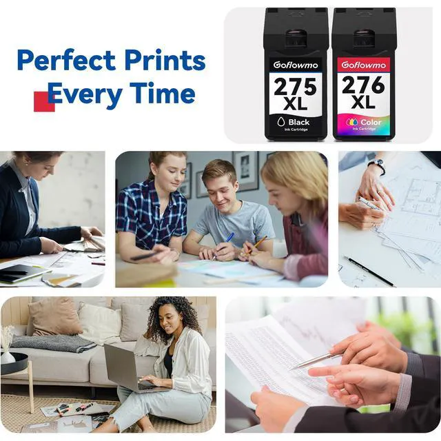 Alt view image 6 of 6 - 275XL 276XL Ink Cartridge Compatible for Canon PG-275 CL-276 XL Black Color for Cannon TR4720 TR4700 TR4722 TS3522 TS3500 TS3720 TS3722 Printer Ink Cartridge High Yield for PG275 CL276 XL combo pack