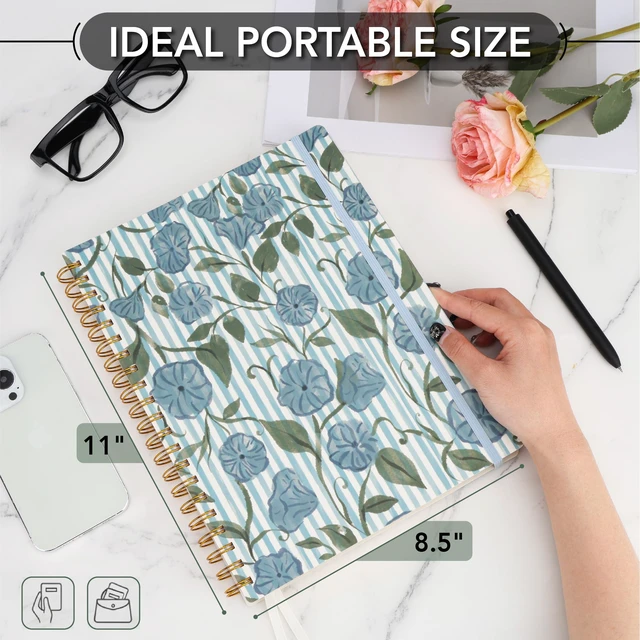 Alt view image 3 of 7 - Homeschool Planner 8.5" x 11", Hard Cover Spiral Bound Designed in Partenership with Teach Them Diligently, Undated Weekly & Monthly Organizer, Spiral Bound