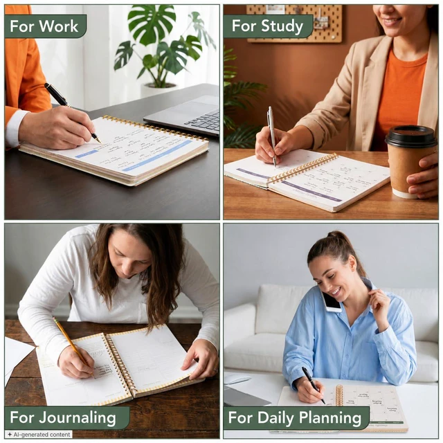 Alt view image 6 of 7 - Homeschool Planner 8.5" x 11", Hard Cover Spiral Bound Designed in Partenership with Teach Them Diligently, Undated Weekly & Monthly Organizer, Spiral Bound