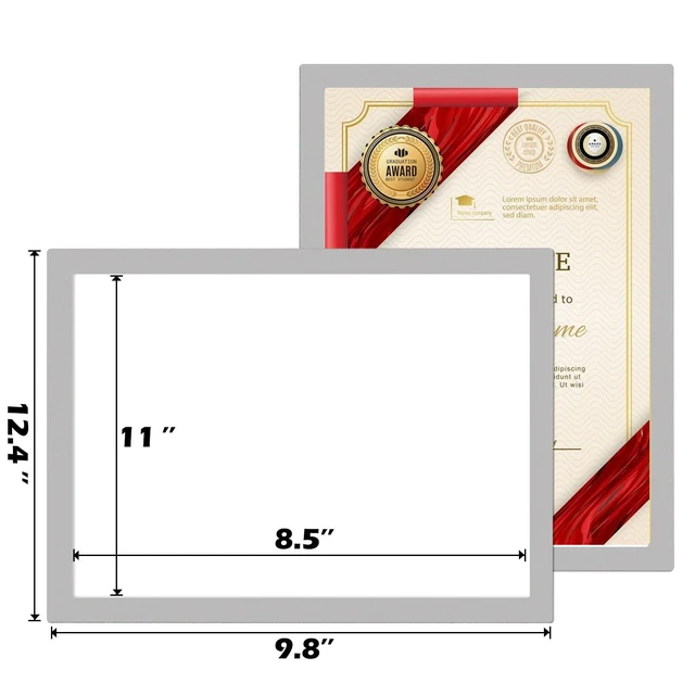 Alt view image 7 of 7 - 12-Pack Magnetic Sign Holder, 8.5×11 Sliver Magnetic Paper Holder Reusable dry-erase, Drill-free 3M adhesive, Strong magnetic border, 3-layer transparent lamination, Eco, 11-kits