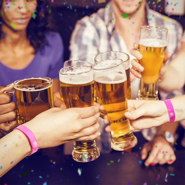 Alt view image 6 of 7 - Plastic Wristbands Neon Pink 500 Pack, Viny Wristbands for Events Disposable Event Wristbands, Waterproof Security, Colored Identification Wristbands for Party, Concert, Bar, Club, Festival