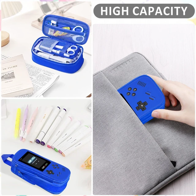 Alt view image 7 of 7 - Gamer Pencil Case for Boys - Large Boys Pencil Pouch for School Supplies, Portable Video Game Pen Bag with Zipper, Big Capacity Pen Box, Compartments Stationary Organizer for Kids Teens Adults