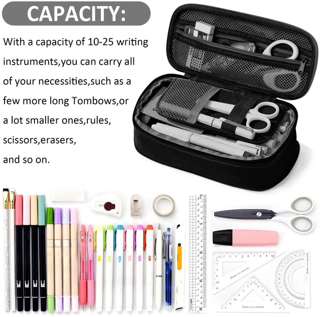Alt view image 5 of 7 - Gamer Pencil Case for Boys - Large Boys Pencil Pouch for School Supplies, Portable Video Game Pen Bag with Zipper, Big Capacity Pen Box, Compartments Stationary Organizer for Kids Teens Adults