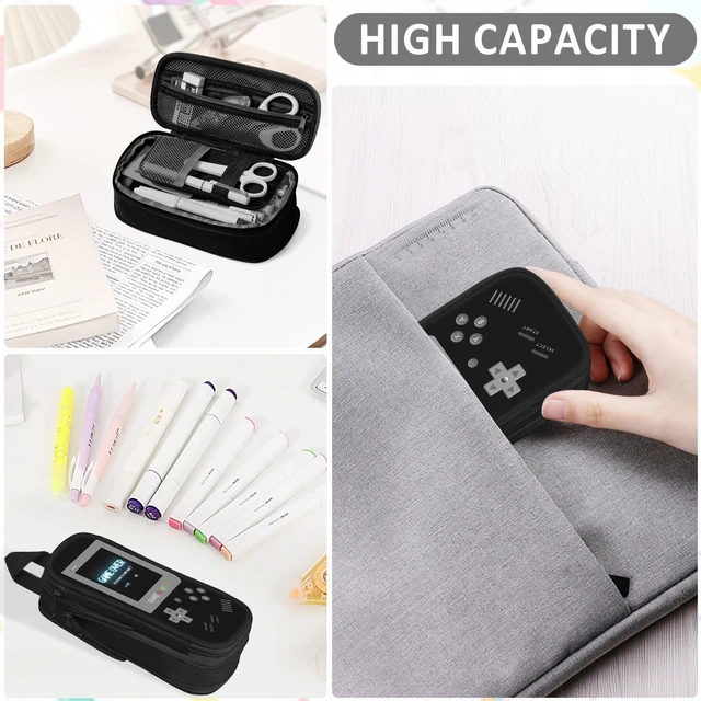 Alt view image 7 of 7 - Gamer Pencil Case for Boys - Large Boys Pencil Pouch for School Supplies, Portable Video Game Pen Bag with Zipper, Big Capacity Pen Box, Compartments Stationary Organizer for Kids Teens Adults