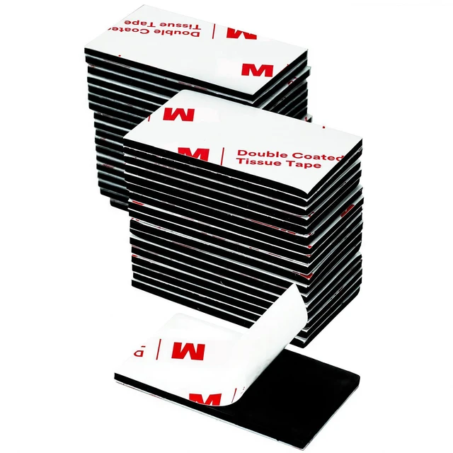 Main image of Pre-Cut Double Sided Tape Heavy Duty 1.18''x1.96'' - 36Pcs, No Residue Mounting Foam Tape Removable, Double Sided Adhesive Pads Extra Strong for Walls Picture Car Decor Home Office Crafts Poster