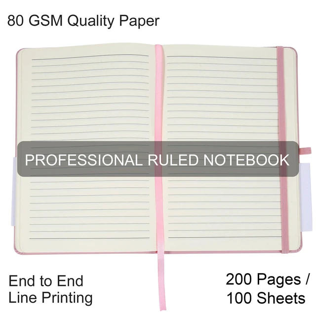 Alt view image 4 of 7 - 20 Pack Journals for Writing College Ruled Notebooks Journal in Bulk, Hardcover Notebooks (200Pages) for Note Talking, Lined Bullet Journals for Home School Office, 5.7"x8.4", Pink