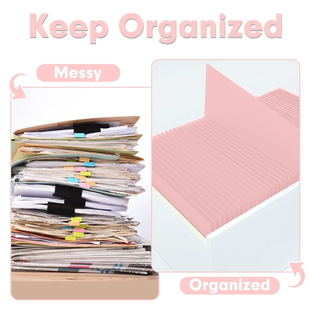 Alt view image 3 of 7 - Two Pocket Folders, Paper Folders with Pockets, 50 Pack, Pink 2 Pocket Folders Fit Letter Size Paper, Paper File Folder for School Office Home Business