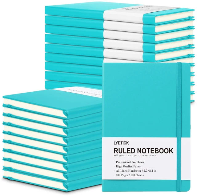 Main image of 20 Pack Journals for Writing College Ruled Notebooks Journal in Bulk, Hardcover Notebooks (200Pages) for Note Talking, Lined Bullet Journals for Home School Office, 5.7"x8.4", Emerald