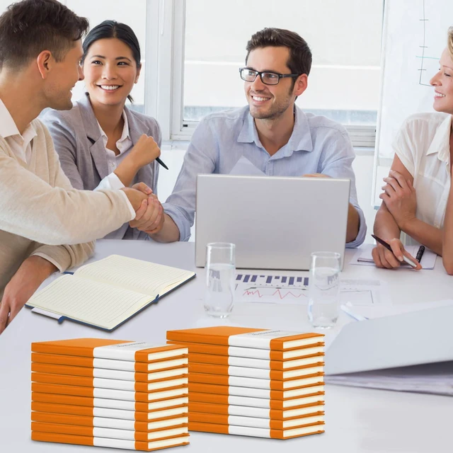Alt view image 7 of 7 - 20 Pack Journals for Writing College Ruled Notebooks Journal in Bulk, Hardcover Notebooks (200Pages) for Note Talking, Lined Bullet Journals for Home School Office, 5.7"x8.4", Orange