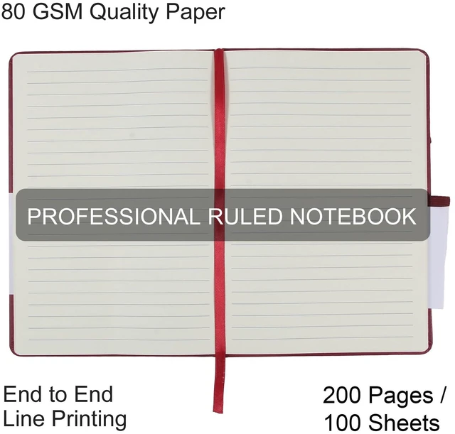 Alt view image 4 of 7 - 20 Pack Journals for Writing College Ruled Notebooks Journal in Bulk, Hardcover Notebooks (200Pages) for Note Talking, Lined Bullet Journals for Home School Office, 5.7"x8.4", Red