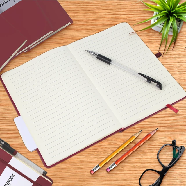 Alt view image 5 of 7 - 20 Pack Journals for Writing College Ruled Notebooks Journal in Bulk, Hardcover Notebooks (200Pages) for Note Talking, Lined Bullet Journals for Home School Office, 5.7"x8.4", Red