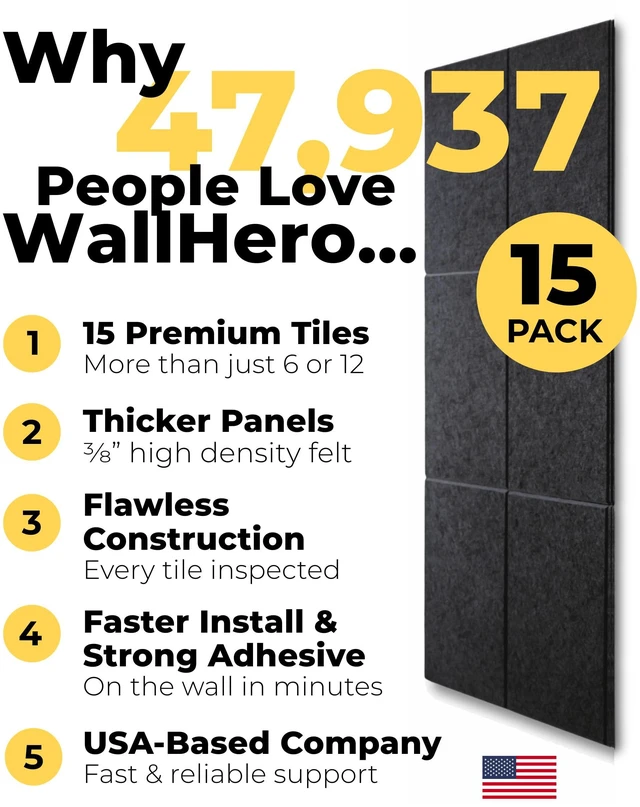 Alt view image 6 of 6 - Large Bulletin Board, Tack Board, 59"x36" | 15 Pack | Wall Pin Board, Cork Board Alternative for Walls, Tablero de Corcho para Pared, Cord Board for Wall (Black Slats)
