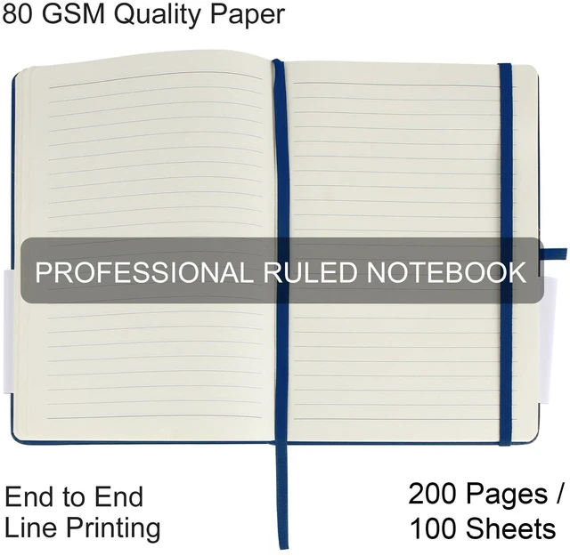 Alt view image 4 of 7 - 20 Pack Journals for Writing College Ruled Notebooks Journal in Bulk, Hardcover Notebooks (200Pages) for Note Talking, Lined Bullet Journals for Home School Office, 5.7"x8.4", Navy