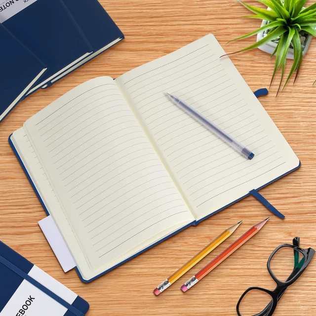 Alt view image 5 of 7 - 20 Pack Journals for Writing College Ruled Notebooks Journal in Bulk, Hardcover Notebooks (200Pages) for Note Talking, Lined Bullet Journals for Home School Office, 5.7"x8.4", Navy
