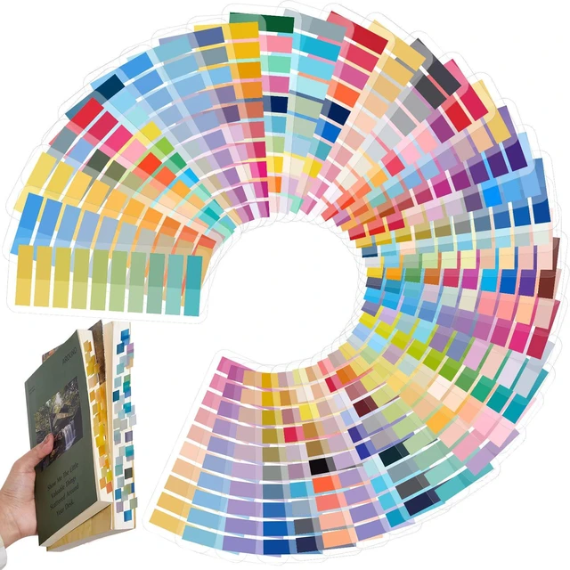 Main image of 8000 Pcs Annotation Tabs, 40 Colors Writable Sticky Tabs for Book Rainbow Gradient Tabs Feature a Transparent Writable Design for Annotating Books, Bible Pages, Journals and Study Notes