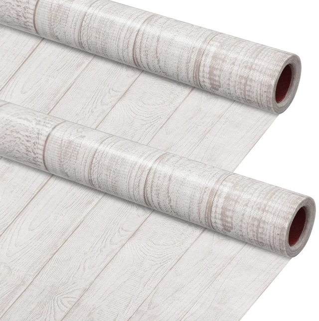 Main image of 2 Rolls White Wood Fabric Paper Bulletin Board Roll 4 x 12 ft Non Woven Waterproof Fade Resistant, Extra Large for Display Boards, Back to School Classroom Decor, Painting Projects
