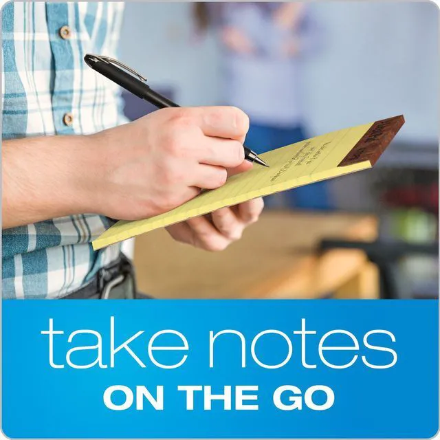 Alt view image 6 of 6 - 5 x 8 Legal Pads, 12 Pack, The Legal Pad Brand, Narrow Ruled, Yellow Paper, 50 Sheets Per Writing Pad, Made in the USA (7501)