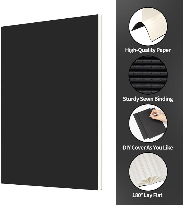 Alt view image 3 of 7 - 24 Pack A5 Black Cover College Ruled Notebooks Bulk, Journaling Notebooks A5 Lined College Ruled Notebook, 8.3x5.5 Inches 60 Pages Travel Journal Notebooks Set for Work, School, Writing: Amazon.com